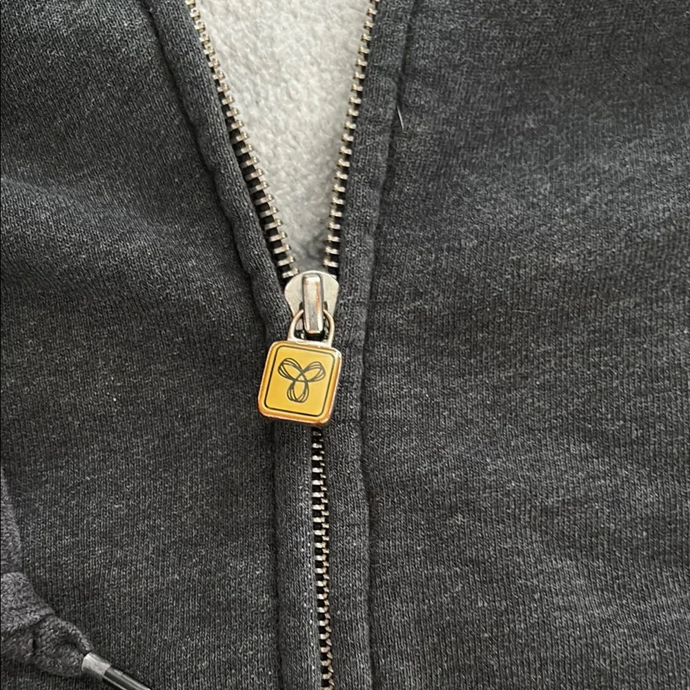 TNA distressed Charcoal Gray Zip-Up Hoodie - Picture 4 of 4